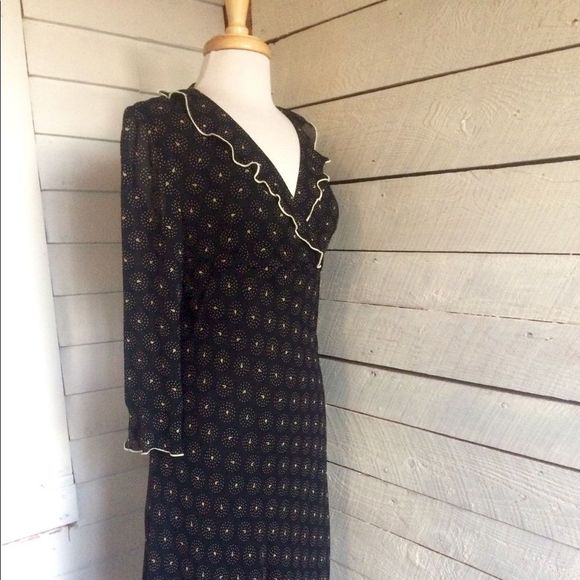 J.Jill black sheer rayon dress - Picture 8 of 8